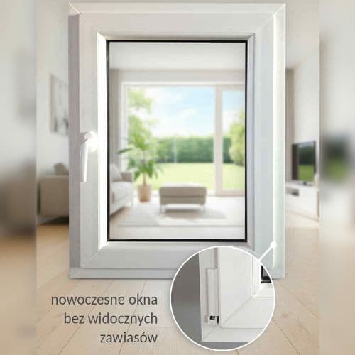 Okna bez widocznych zawiasów